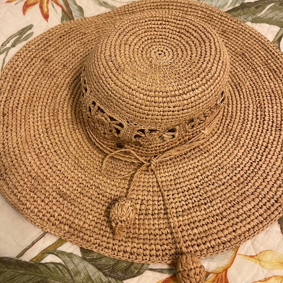 kooringal Accessories Boho Summer Wide Brim Rafia Straw Hat